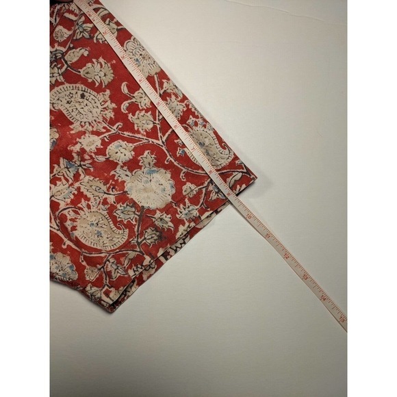 Polo Jeans Company Ralph Lauren Short Sleeve Button Down Large Red Floral Print - Picture 5 of 6